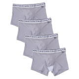 David Archy Men's 4 Pack Micro Modal Separate Pouch Trunks