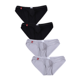 David Archy Men's 4 Pack Micromodal Air Sexy Bikinis and Briefs
